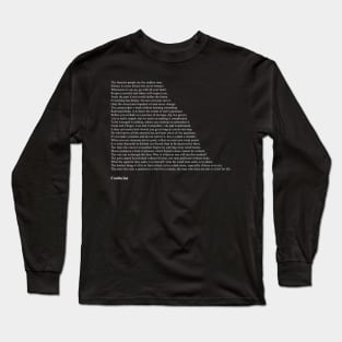 Confucius Quotes Long Sleeve T-Shirt